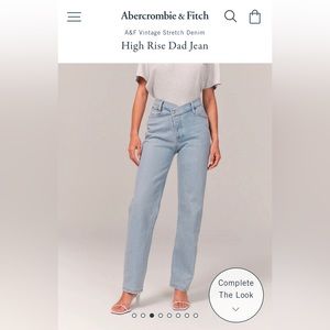 Abercrombie Dad High Rise Jeans Size 25s